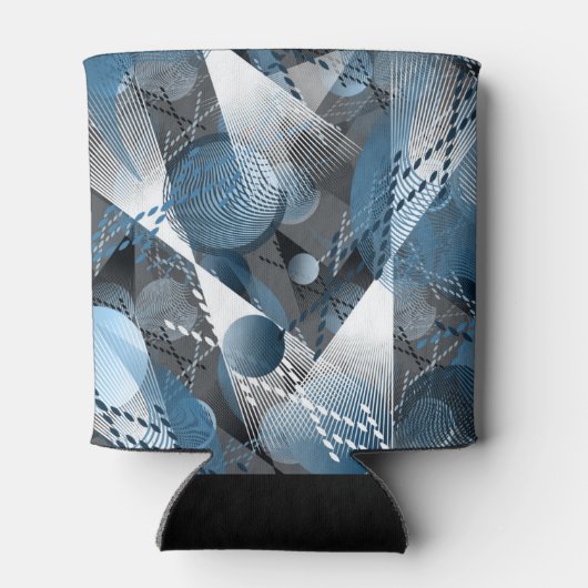 Rafraîchisseur Pour Canette Bleu et gris. Résumé. (Dos)