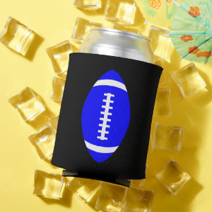 Rafraîchisseur Pour Canette Bleu Football Fan Jour Bière Can Koozie