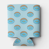 Rafraîchisseur Pour Canette Bleu givré avec dessin à arroser (Dos)