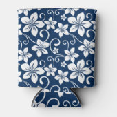 RAFRAÎCHISSEUR  POUR CANETTE BLEU HAWAII (BLEU DE LA MARINE) (Devant)