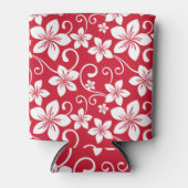 RAFRAÎCHISSEUR  POUR CANETTE BLEU HAWAII (ROUGE) (Devant)