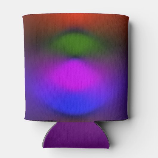 Rafraîchisseur Pour Canette Bleu néon, Violet, Vert, Pâte orange (Dos)