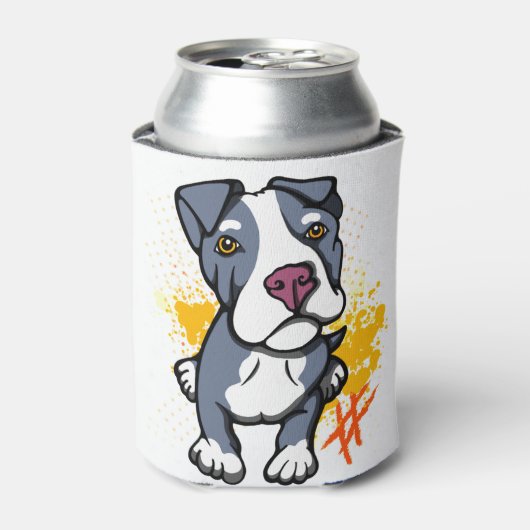 Rafraîchisseur Pour Canette Bleu Pit Bull (Can devant)