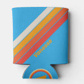 Rafraîchisseur Pour Canette Bleu Surf dégradé avec nom (Dos)