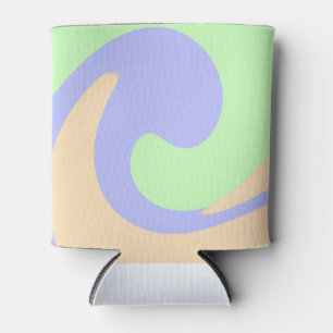 Rafraîchisseur Pour Canette Bleu vert ombre fluide marbre boho audacieux motif