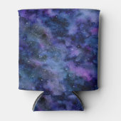 Rafraîchisseur Pour Canette Bleu violet majestueux étoile Nebula Aquarelle (Devant)