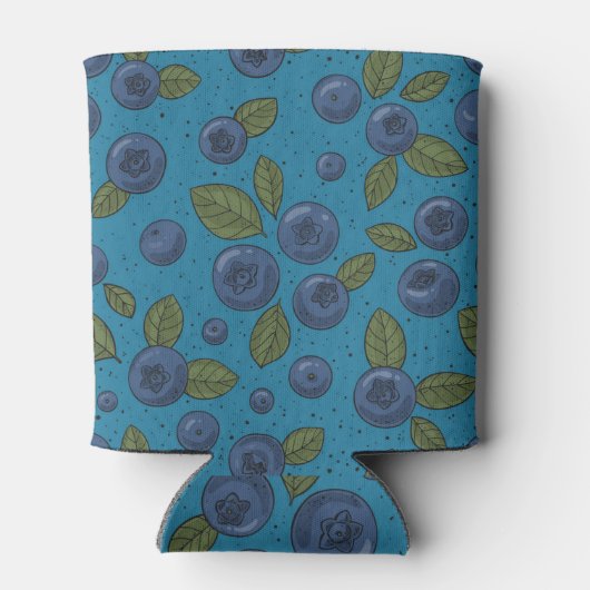 Rafraîchisseur Pour Canette Bleus sur bleu (Dos)