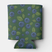 Rafraîchisseur Pour Canette Bleus sur vert foncé (Dos)