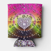 Rafraîchisseur Pour Canette Bling Coeur Diamond Peut refroidir (Devant)