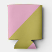 Rafraîchisseur Pour Canette Bloc de couleur vert rose moderne Bat mitzvah pers (Dos)