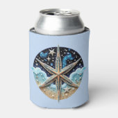 Rafraîchisseur Pour Canette Blue Beach Theme Can Cooler (Can devant)