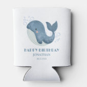 Rafraîchisseur Pour Canette Blue Circle Bubble Cute Whale Anniversaire de enfa (Dos)