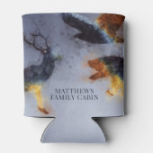 Rafraîchisseur Pour Canette Blue Deer M Monogram Nom de famille Can Cooler (Dos)