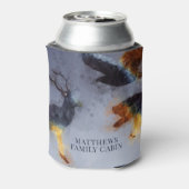 Rafraîchisseur Pour Canette Blue Deer M Monogram Nom de famille Can Cooler (Can Dos)