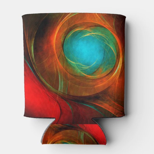 Rafraîchisseur Pour Canette Blue Eye Moderne Abstrait Art Cool Motif #16 (Dos)