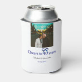 Rafraîchisseur Pour Canette Blue g bow salue à 40 ans mariage (Can Dos)