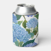 Rafraîchisseur Pour Canette Blue Hydrangeas | Beau Jardin Floral (Can devant)