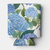 Rafraîchisseur Pour Canette Blue Hydrangeas | Beau Jardin Floral (Devant)