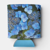 Rafraîchisseur Pour Canette Blue Lacecap Hydrangea Floral (Dos)