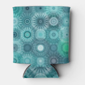 Rafraîchisseur Pour Canette Blue Mandalas Abstract Ornate Pattern (Devant)