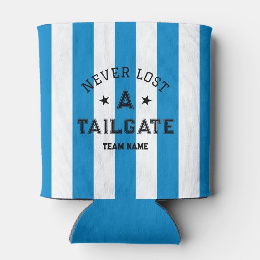 Rafraîchisseur Pour Canette Blue Never Love A Tailgate Custom Team Jour (Dos)