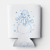 Rafraîchisseur Pour Canette Blue snowman (Dos)