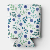 Rafraîchisseur Pour Canette Blueberries avec Motif Feuille vert (Dos)
