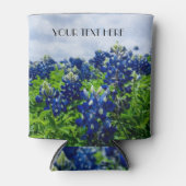 Rafraîchisseur Pour Canette Bluebonnets Blue Flowers Texas texan Floral (Devant)