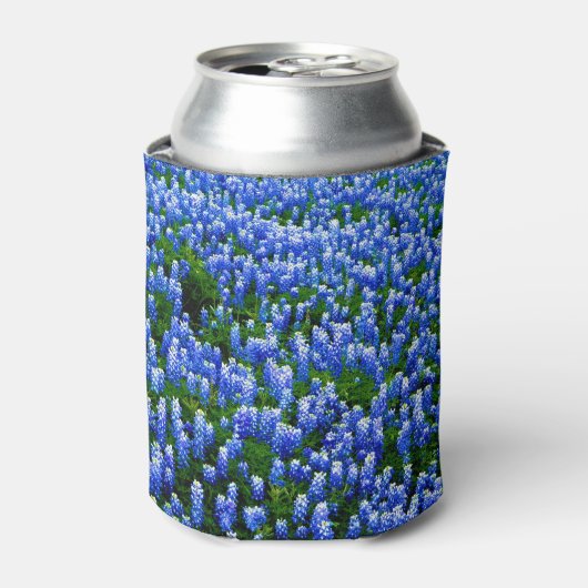 Rafraîchisseur Pour Canette Bluebonnets Fleurs Bleues Texas Floral Can Cooler (Can devant)