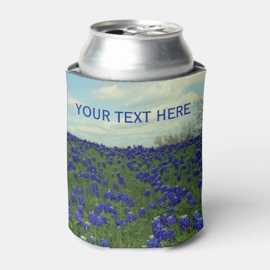 Rafraîchisseur Pour Canette Bluebonnets Fleurs Bleues Texas Floral Can Cooler (Can devant)