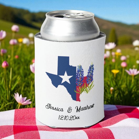 Rafraîchisseur Pour Canette Bluebonnets Texas Texas Texan nature florale Maria