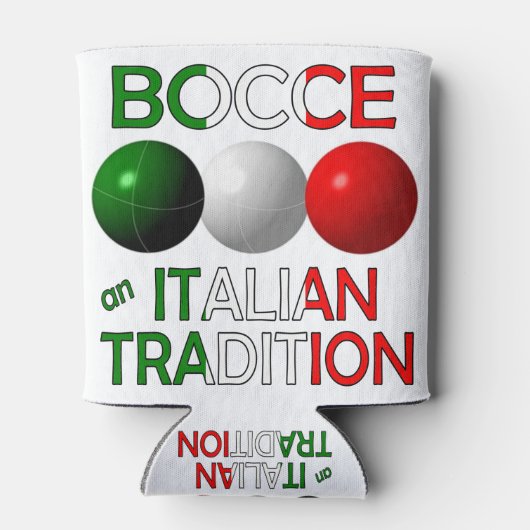 Rafraîchisseur Pour Canette Bocce une tradition italienne (Dos)