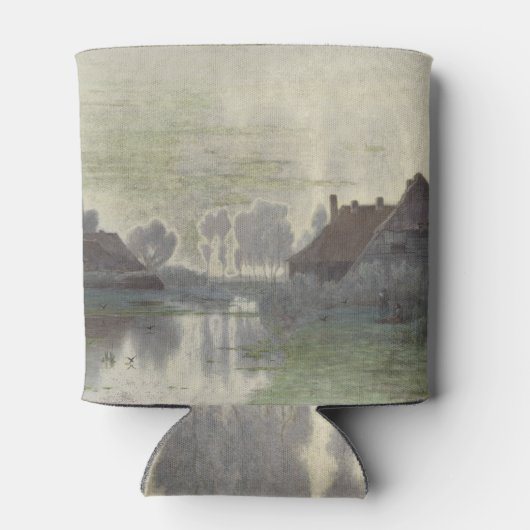 Rafraîchisseur Pour Canette Boer Homes sur l'eau dans le brouillard matinal (Dos)