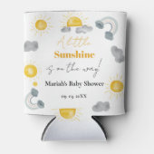 Rafraîchisseur Pour Canette Bohème un peu de soleil est la façon de baby showe (Devant)