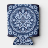 Rafraîchisseur Pour Canette Bohemian Navy Blue Tie Dye Mandala (Dos)