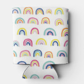 Rafraîchisseur Pour Canette Boho Blanc Multi Arc-en-ciel (Dos)