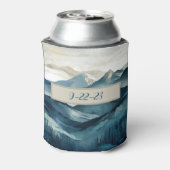 Rafraîchisseur Pour Canette Boho Blue et Tan Mountain Can Cooler (Can Dos)
