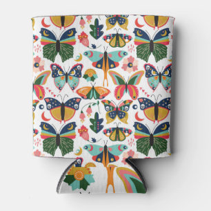 Rafraîchisseur Pour Canette Boho Butterflies : Motif en papier peint sans cout