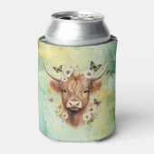 Rafraîchisseur Pour Canette Boho Butterfly Floral Vache "Udderly Delighful" (Can devant)