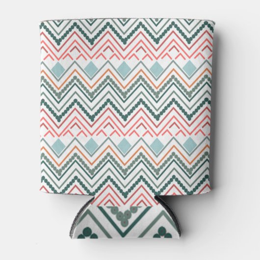 Rafraîchisseur Pour Canette Boho Chevron (Devant)