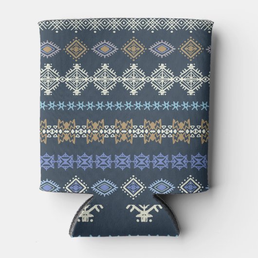 Rafraîchisseur Pour Canette Boho ethnique : l'art tribal sans soudure. (Devant)