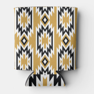 Rafraîchisseur Pour Canette Boho ethnique : motif géométrique vintage.