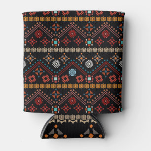 Rafraîchisseur Pour Canette Boho Ethnique : Tribal Coloré Sans Couleur.
