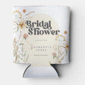 Rafraîchisseur Pour Canette Boho Fleur sauvage Photo Arch Fête des mariées Fav (Devant)