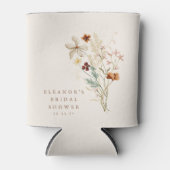 Rafraîchisseur Pour Canette Boho Fleurs de prairie rustique Fête des mariées f (Devant)