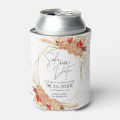 Rafraîchisseur Pour Canette Boho Floral | Mariage en terre cuite Enregistrer l (Can devant)