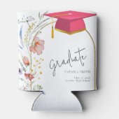 Rafraîchisseur Pour Canette Boho Parti de graduation Fleur sauvage (Dos)