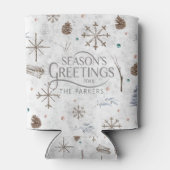 Rafraîchisseur Pour Canette Boho Twigs & Pinecone Christmas ID986 (Dos)