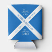 Rafraîchisseur Pour Canette Boire à manger et toast Robbie Burns Scottish Flag (Dos)