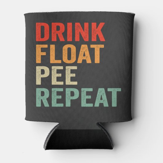 Rafraîchisseur Pour Canette Boire Float Pee Répéter Drôle Canoë Paddle (Devant)